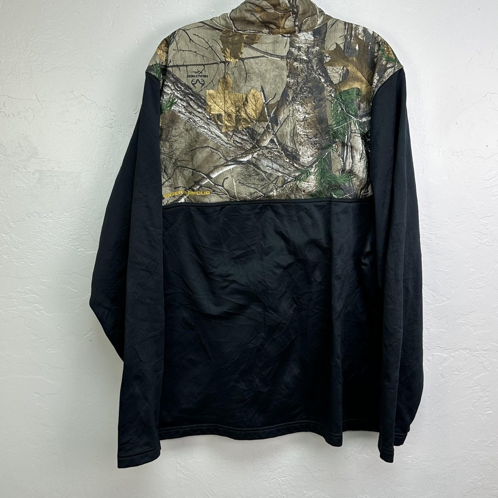 Under Armour Pullover Mens 2XL Realtree Xtra Camo Quarter Zip Fleece 1259217 - Picture 2 of 10